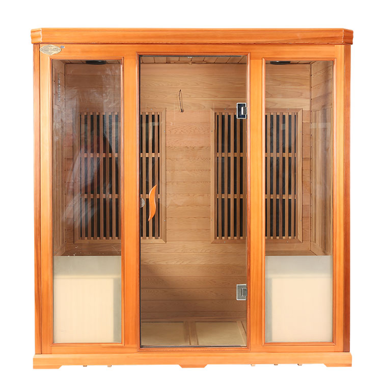 What materials are used to construct the Home Sauna Carbon Heater, and are they durable and heat-resistant?